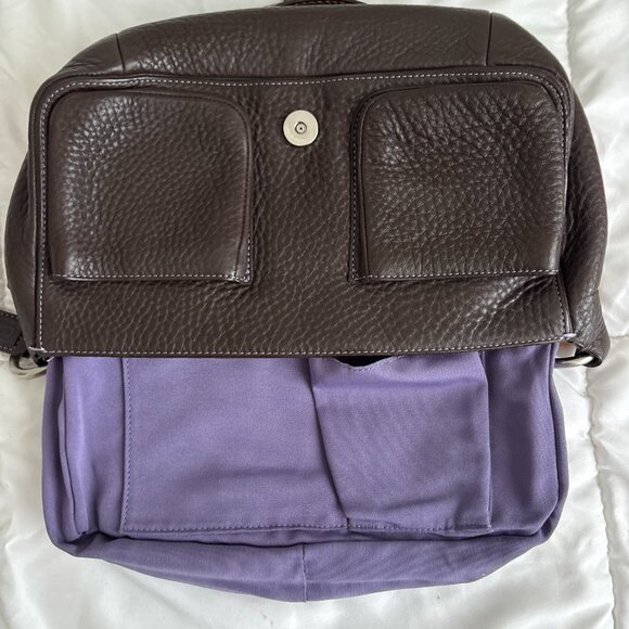 Vintage Coach CHELSEA Brown Pebbled Leather Shoulder Handbag Flap - Picture 8 of 11